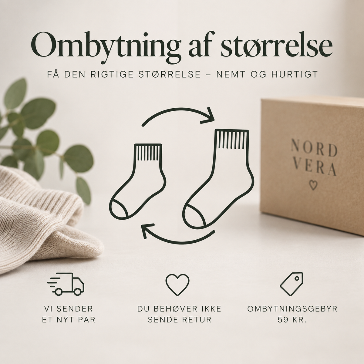 Ombytning af størrelse