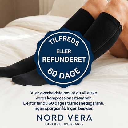 Kompressionsstrømper med lynlås